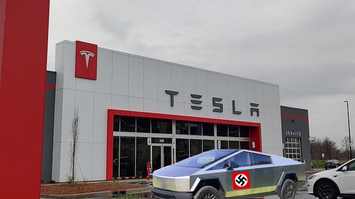 BREAKING: Chattanooga Tesla Dealership gets first batch of Nazi-branded Cybertrucks