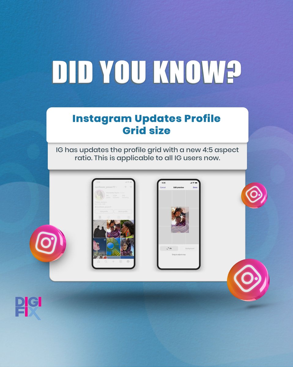 digifixaus's tweet photo. Instagram Updates Profile Grid size 🤯
#Instagram #Instagrampupdates #igupdates #instagramnews #ignews #socialmediatools #aitools #contentmarketer #igstrategy #businessstrategist #socialmediamarketing #iggrowth #socialmediagrowth #socialmediaupdates #socialmedianews https://t.co/CyivVoBfJM