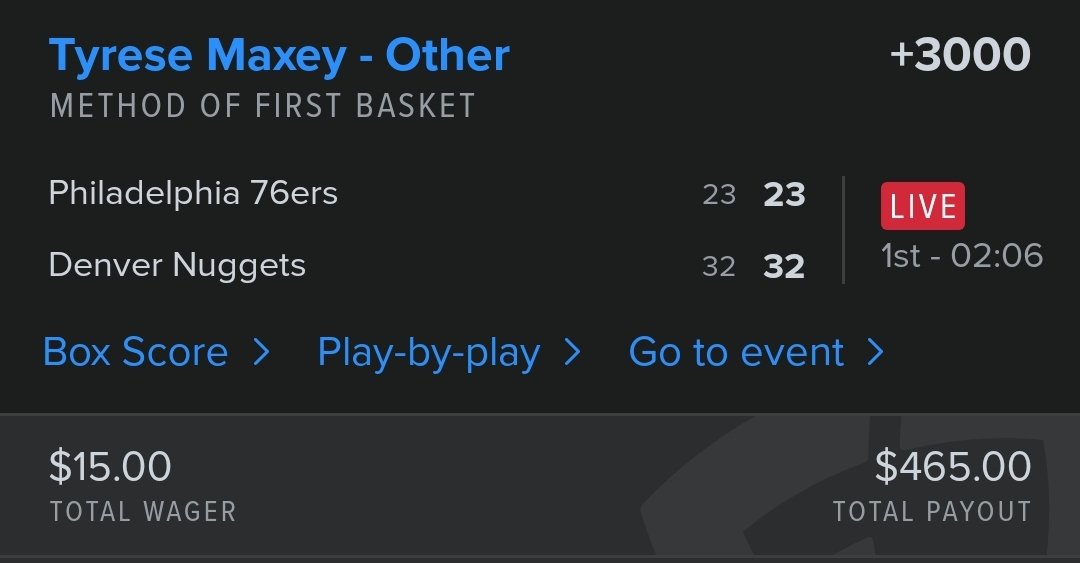 Maxey with the first basket legho!