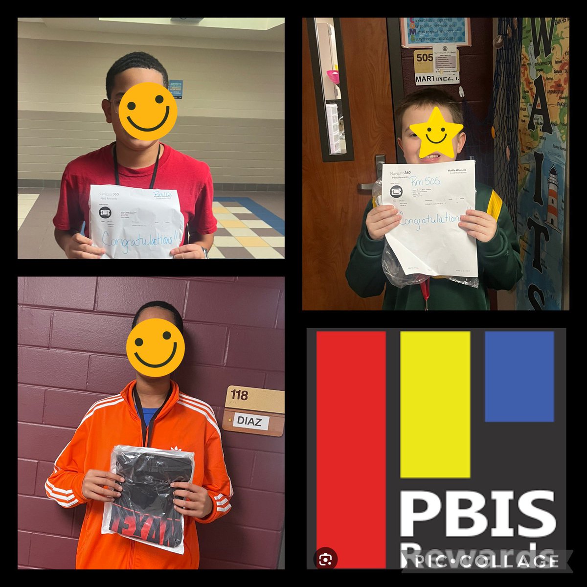 Arnold_Middle's tweet photo. In support of the Texans facing the Chiefs last Saturday, our PBIS committee raffled off three Texans shirts to our Buccaneers!  We had a winner in each grade level! #PBISRewards #theresnoplacelikearnold #thepathtoamazing https://t.co/EACBINODhF