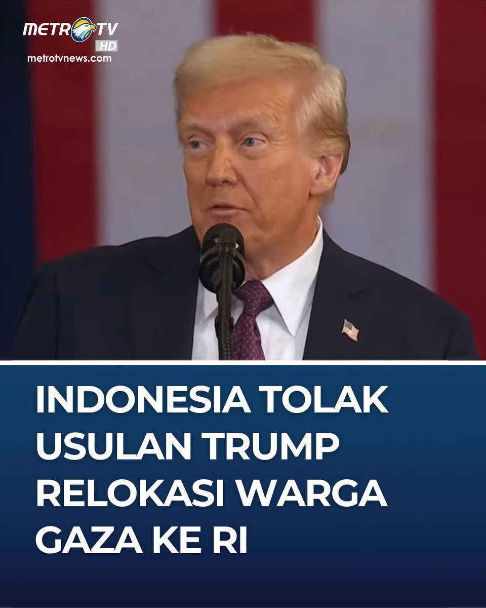 Metro_TV's tweet image. Kementerian Luar Negeri Republik Indonesia (Kemlu RI) menegaskan bahwa tidak pernah ada informasi atau rencana terkait relokasi sebagian dari 2 juta warga Gaza ke Indonesia. 

"Pemerintah RI tidak pernah memperoleh informasi apapun dari siapapun terkait relokasi warga Gaza,"…
