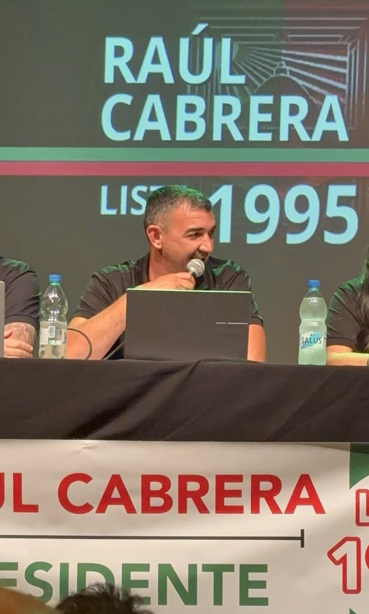 🟩🟥 #RAMPLA: RAÚL CABRERA PRESENTÓ SU CANDIDATURA PARA SER EL NUEVO PRESIDENTE DE LA INSTITUCIÓN PICAPIEDRA

📄 Raúl Cabrera, hijo del histórico “Lele” Cabrera, lanzó su candidatura a Presidente y encabeza la Lista 1995.

🗳️ Las elecciones de Rampla serán el próximo martes 28/1.
