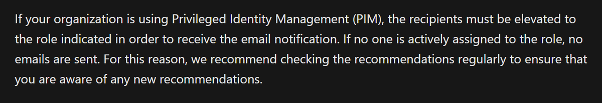 Nathan McNulty (@nathanmcnulty) on Twitter photo I came up with a great workaround for not getting TenantAdmin alerts unless you've activated eligible roles in PIM! 🔥
I love <a href="/merill/">Merill Fernando</a>'s use of plus addressing on admin accounts so we get alerts sent to our regular accounts, but it only works when roles are active
So what do? I came up with a great workaround for not getting TenantAdmin alerts unless you've activated eligible roles in PIM! 🔥
I love <a href="/merill/">Merill Fernando</a>'s use of plus addressing on admin accounts so we get alerts sent to our regular accounts, but it only works when roles are active
So what do?