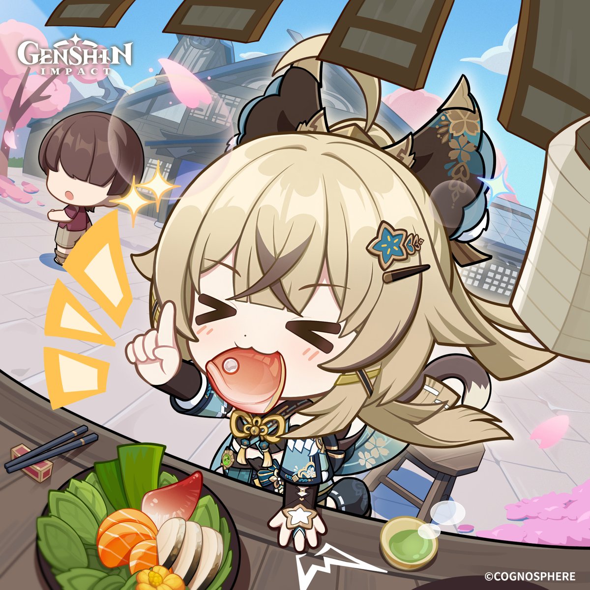 Happy Birthday, Kirara!

"Meow meow... Mmm, yummy! Is there more? Another serving, please! I'll take it to go!"

#GenshinImpact #Kirara