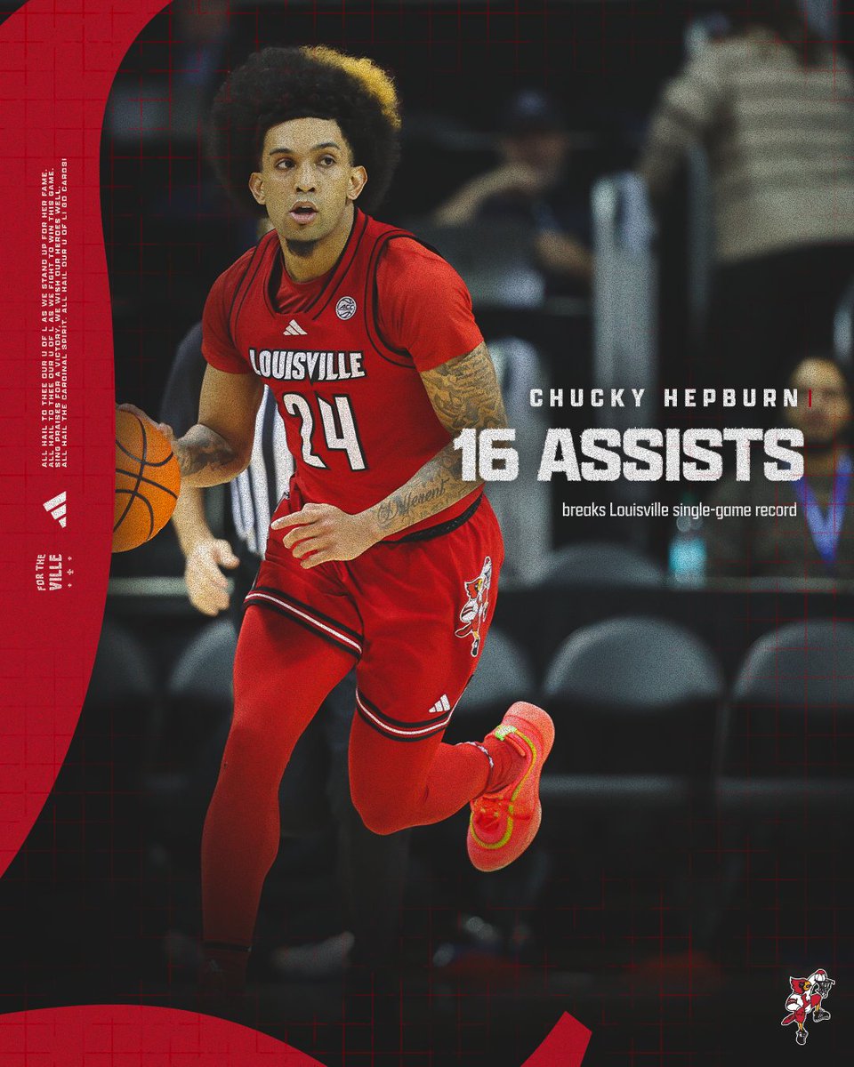 The single game assist record now belongs to 

MR. CHUCKY HEPBURN

#GoCards