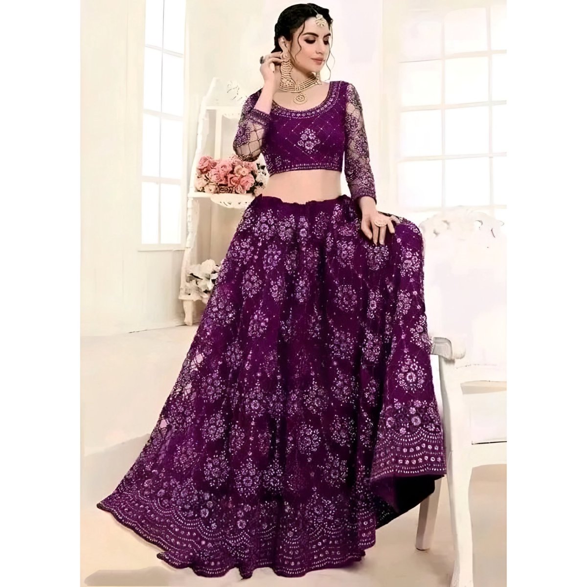 UDkartcom's tweet photo. Elevate your style with our stunning Embroidered Lehenga Choli Set! ✨ Perfect for parties, this designer piece features elegant chain embellishments. Grab it now for just ₹599! 💃 Visit: https://t.co/RKZjWihjxi
 #Fashion #Lehenga https://t.co/rIhx2DCoIF