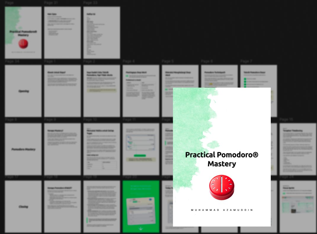 Siapa yang gak tahu teknik Pomodoro? 

Teknik berfokus 25 menit yang terbukti efektif memudahkan kita fokus dan berkonsentrasi. 

Sayangnya, tidak banyak yang tahu...

Bahwa ada beberapa best practice yang perlu dilakukan agar kamu bisa mendapatkan manfaat optimal dari teknik