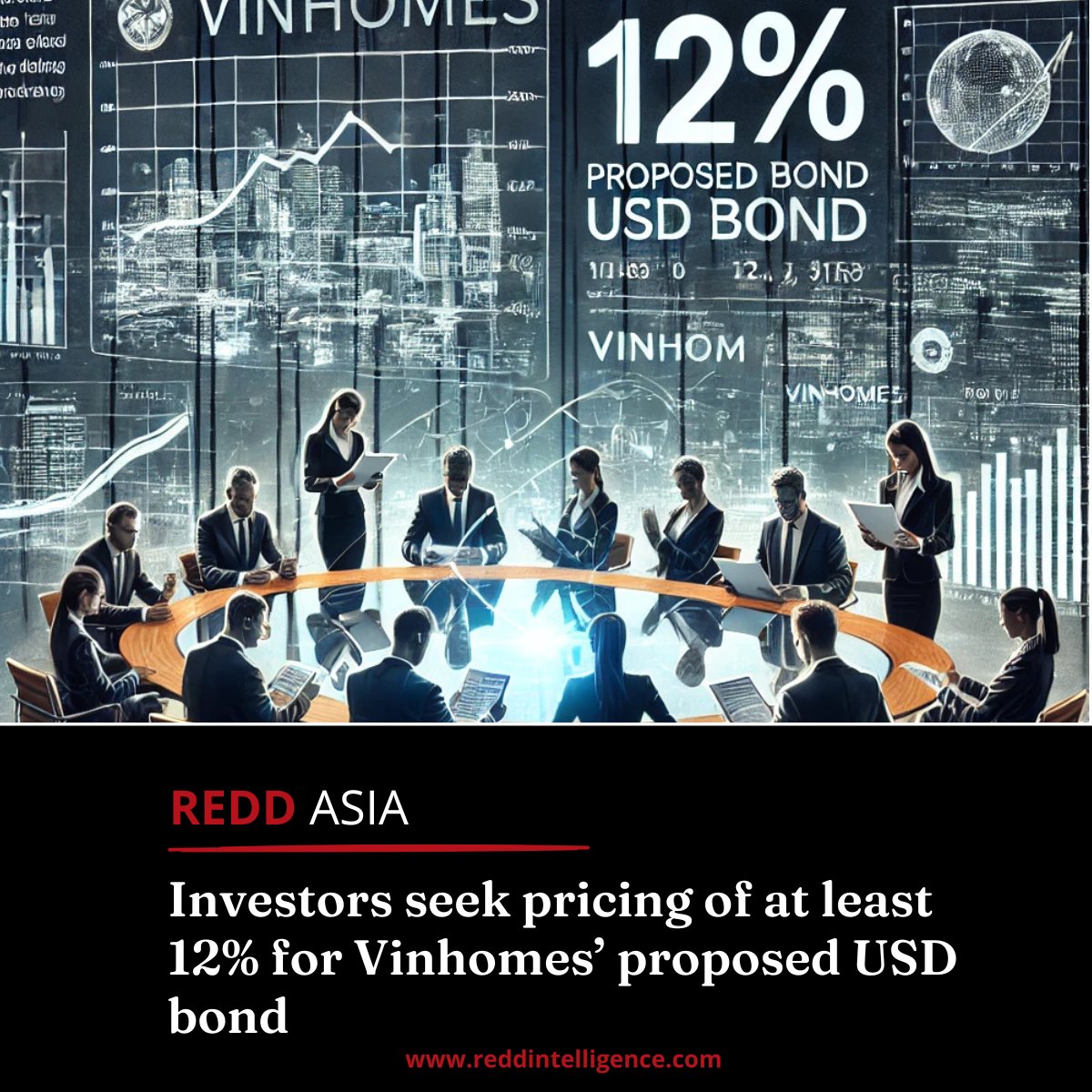 ReddIntell's tweet image. REDD produced impactful analysis and reporting on Vinhomes, the Vietnamese property developer roadshowing a USD 400m senior unsecured bond. Request a trial: eu1.hubs.ly/H0g14q10