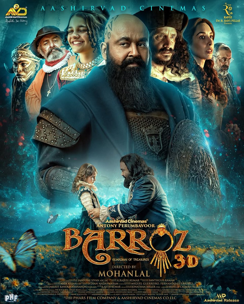 Malayalam film #Barroz (2024) by <a href="/Mohanlal/">Mohanlal</a>, ft. <a href="/Mohanlal/">Mohanlal</a> #MayaRaoWest #CesarLorenteRaton #IgnacioMateos #KallirroiTziafeta #GuruSomasundaram #SuneetaRao #TuhinMenon &amp; #NereaCamacho, now streaming on @DisneyPlusHS.

<a href="/antonypbvr/">Antony Perumbavoor</a> <a href="/aashirvadcine/">Aashirvad Cinemas</a> <a href="/santoshsivan/">SantoshSivanASC.</a> <a href="/aaroxstudios/">Aarox Studios</a>