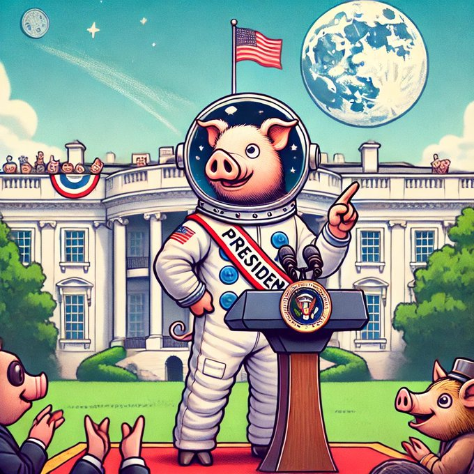 eth_spilj's tweet photo. BREAKING NEWS!  🚀
Tag FRENS Below🤝
MoonHog is taking over the White House!🏛️🐷

While Donald Trump had his inauguration, the real headline is: $MHOG is preparing to take over the crypto world!

💎 40% Liquidity Pool 
🎁 25% Community Rewards 
📈10% Team (12M Vesting) 
 🔥5% Reserve 
🔐5% Reserve

Join the movement before it's too late! 🌕✨

#MoonHog #Crypto #MemeCoin #ToTheMoon