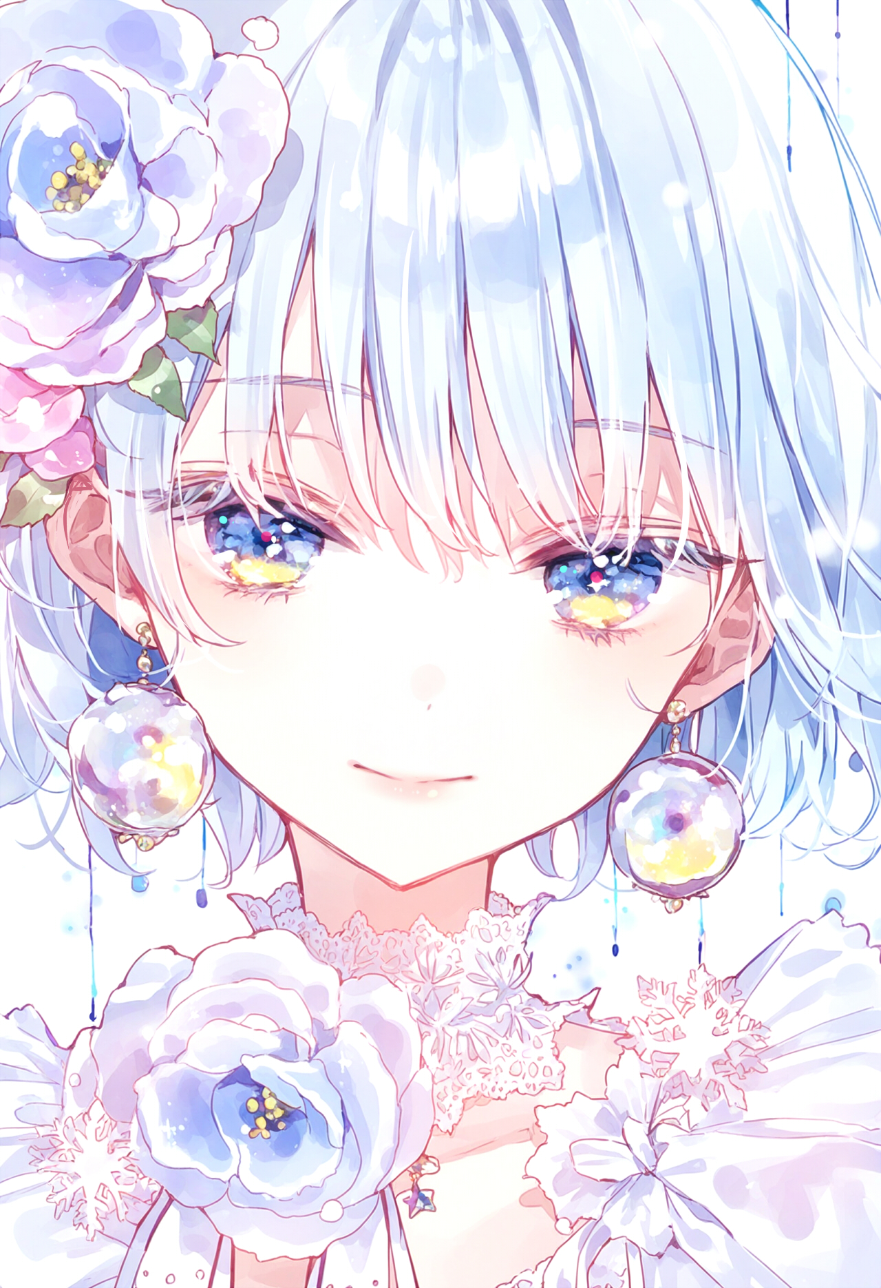 ✿月野乃亜 原画 2024年 S10／53×53cm 現代アート 24811