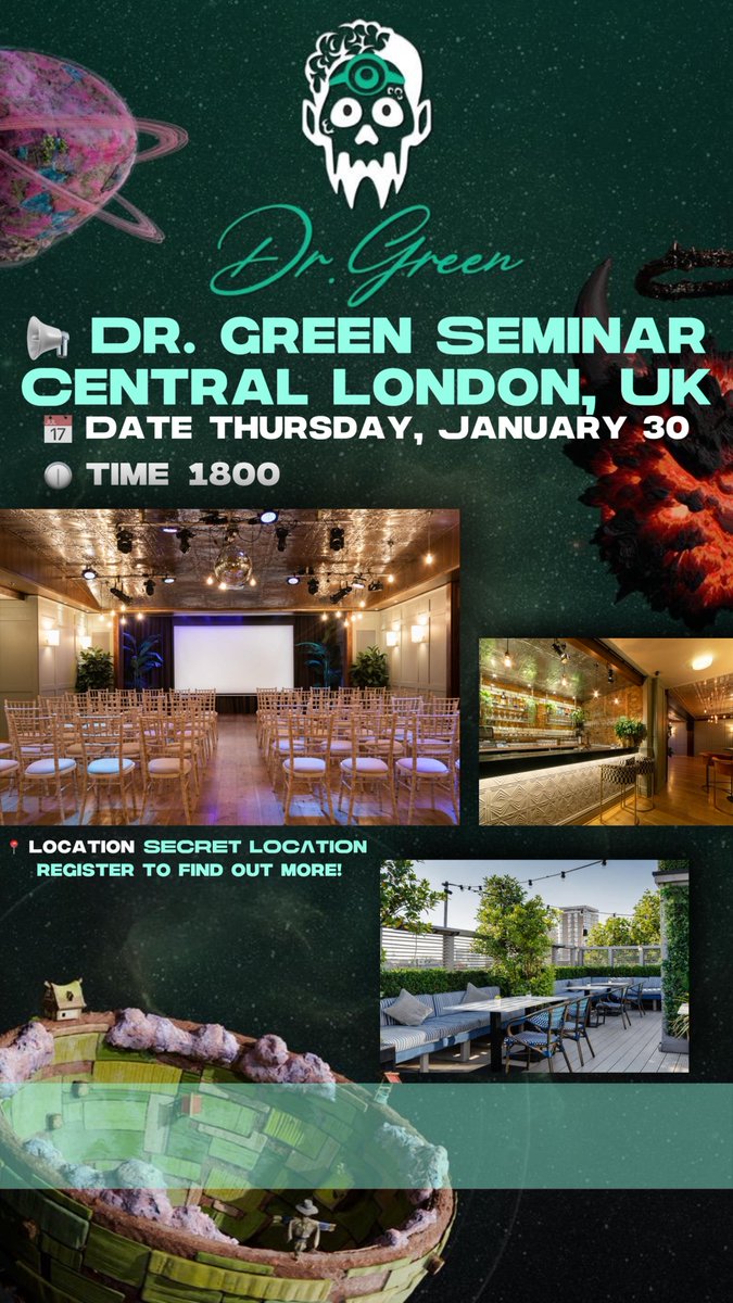 Who hasn’t secured their ticket yet for our second UK seminar, taking place in London next Thursday, 30th January?

Don’t miss this opportunity! Register using the link below ⬇️ 

drgreennft.com/tour-uk?utm_so…