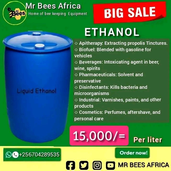 MrBeesAfrica's tweet image. Ethanol for Sale!
Perfect for cleaning &amp;amp; sanitizing bee equipment plus making propolis  tinctures.
Call/Text: 0781 075 802 for pricing
#Ethanol #Beekeeping #BeeEquipment #Sanitizer
