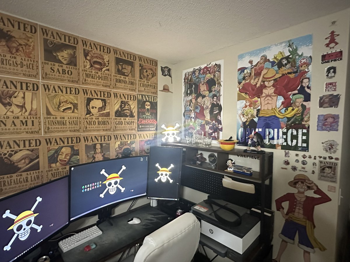 DaddyHashtag_'s tweet image. The battle station is set up. @ishowspeedsui would be proud #ONEPIECE