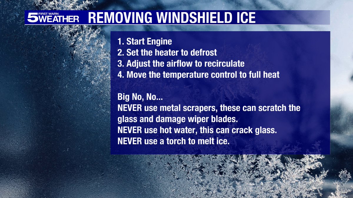 Frost (ice) is forming on car windshields tonight.  Frost is bascially frozen dew.     Follow these simple instructions to get rid of it!
#rgv #rgvwx