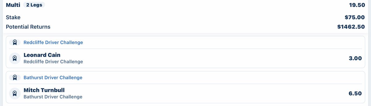 First tip of the year , might be the last if it doesn’t win