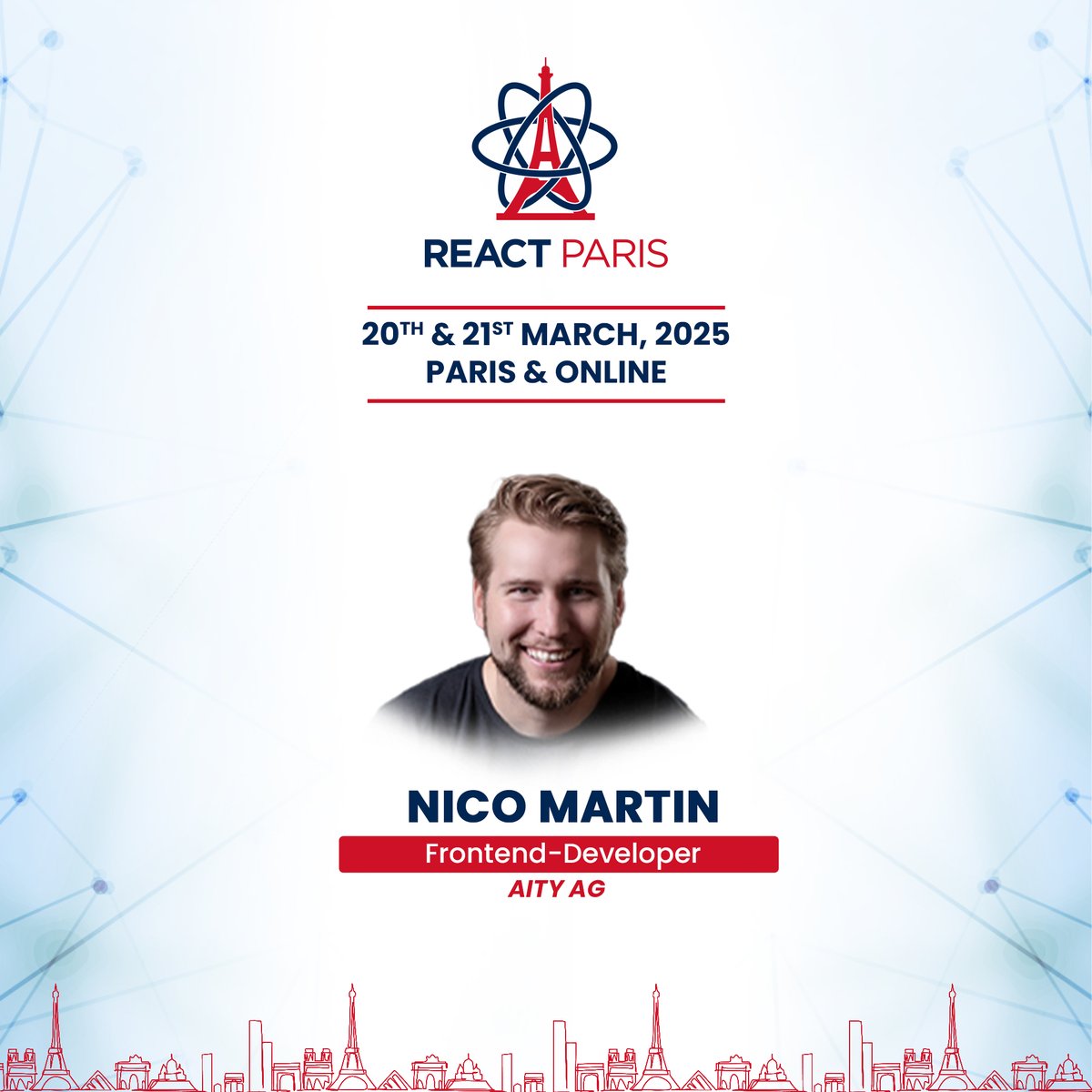 BeJS (@bejs_) on Twitter photo 🚀#ReactParis 🗣️#Speaker Alert
Meet and learn with <a href="/nic_o_martin/">🤷 Nico Martin</a> in #Paris:
🗓️19.03: #Workshop -🛠️- "Getting Started With AI (-agents) In The Browser"
🗓️21.03: #Talk -🧑🏼🏫- "Let’s Build K.I.T.T. With JavaScript"
Join us ➡️ react.paris
#React C'est Magique! 🤩 🚀#ReactParis 🗣️#Speaker Alert
Meet and learn with <a href="/nic_o_martin/">🤷 Nico Martin</a> in #Paris:
🗓️19.03: #Workshop -🛠️- "Getting Started With AI (-agents) In The Browser"
🗓️21.03: #Talk -🧑🏼🏫- "Let’s Build K.I.T.T. With JavaScript"
Join us ➡️ react.paris
#React C'est Magique! 🤩
