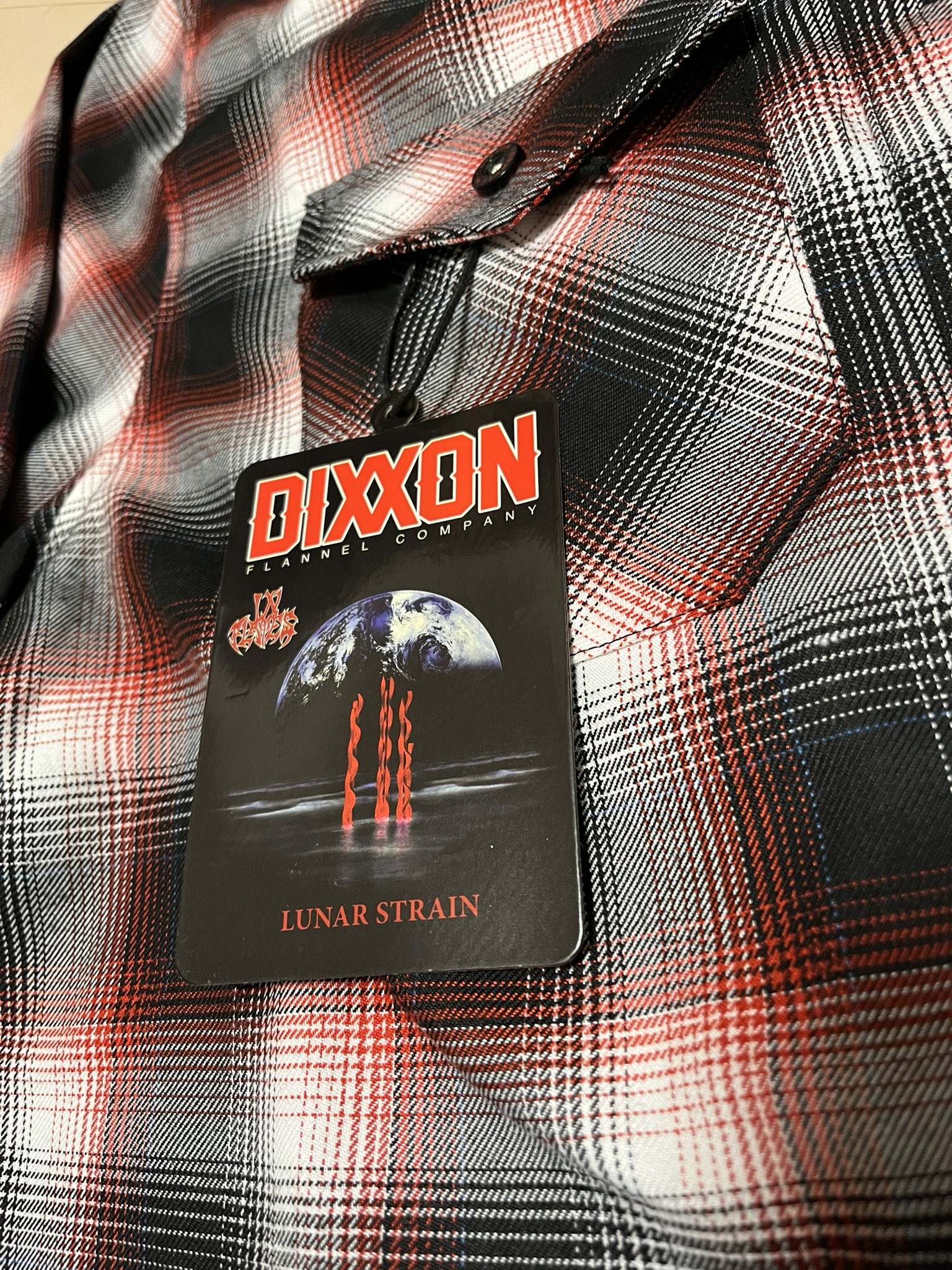 In Flames Lunar Strain Dixxonフランネルシャツ L