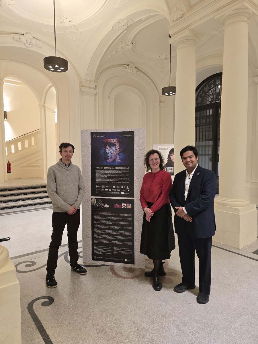 "The Marie Curies of the Mediterranean" exhibition opened earlier this week at the <a href="/oeaw/">Austrian Academy of Sciences</a> in Vienna 🇦🇹. 

The opening programme included a panel discussion, where our Executive Director, <a href="/mmshawrav/">Mostafa M. Shawrav</a>, and <a href="/MCAA_NAmerica/">Marie Curie Alumni Association North America</a> Chair, <a href="/SabinaCvecek/">@SabinaCvecek</a>, shared their insights on empowering