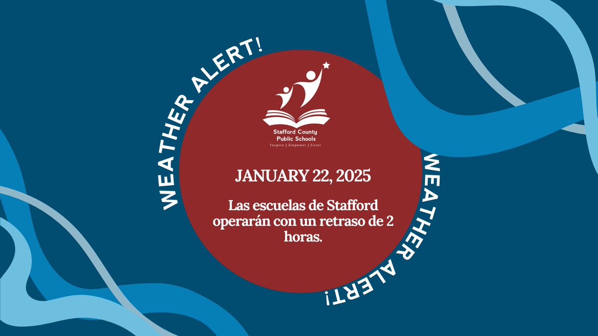 Due to extreme cold this morning, all schools will open on a two-hour delay today. We sincerely apologize for the late notice and any inconvenience this may cause. Our decision was made to ensure the safety of our students and staff. This allows the sun to rise, extra time for