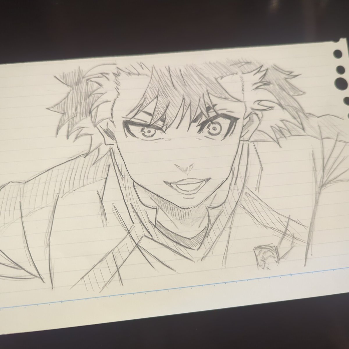 蜂楽 廻描かせていただきました！
久しぶりのお絵描き…下手になってて笑うしかないな
 #模写