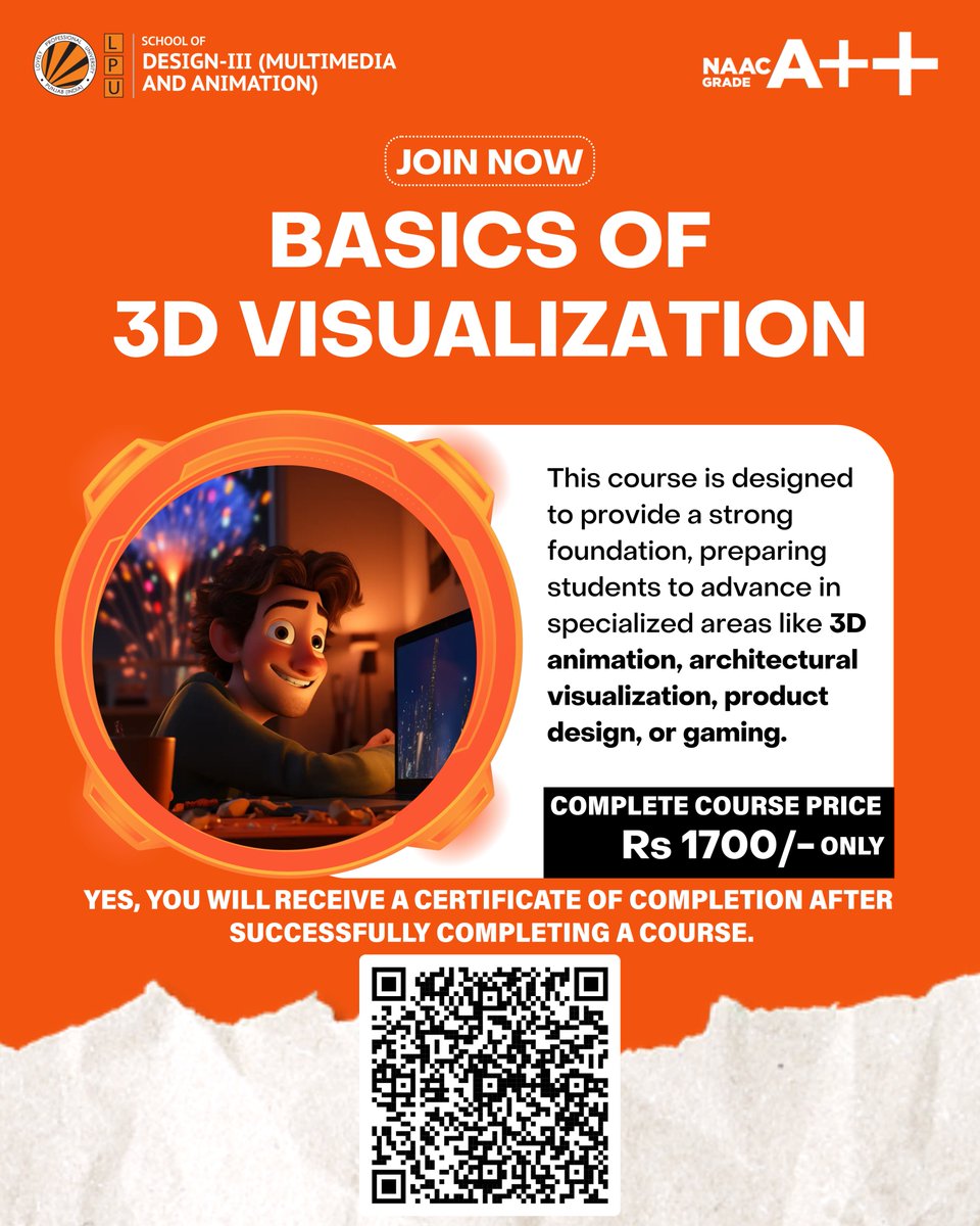 LPUMultimedia's tweet image. Boost your expertise with skill development courses delivered by LPU experts!
Register now and step into a world of learning and growth.
Visit: skilldevelopment.lpu.in

 #SkillDevelopment #LearnWithExperts #lpueducation #LPUMultimedia #Admissions2025 #CreateYourFuture #Animation