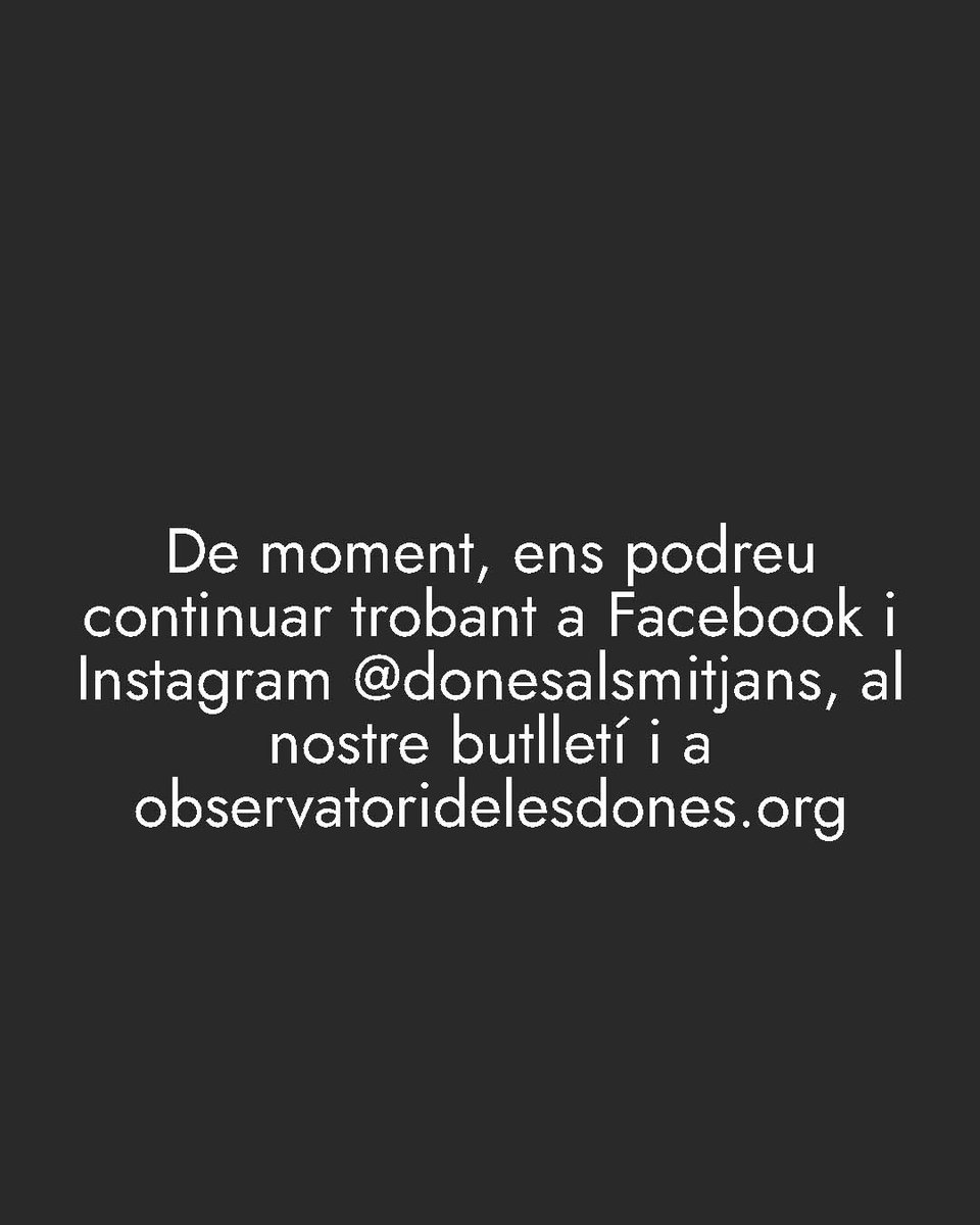 Observatori Dones tweet media