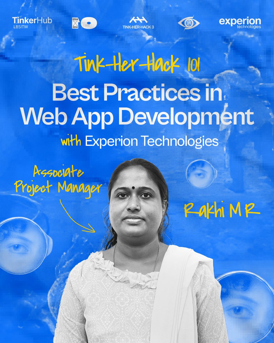 experionglobal's tweet photo. Celebrating women innovators! 🎉 Experion is thrilled to host an expert session on 'Best Practices in Web Development' at Tink-Her-Hack 3, Jan 25-26, at LBSITW, TVM. Insights, trends, and practical knowledge await! 💻✨ #TinkHerHack #WebDevelopment #ExperionTechnologies https://t.co/aqRnaamSr8