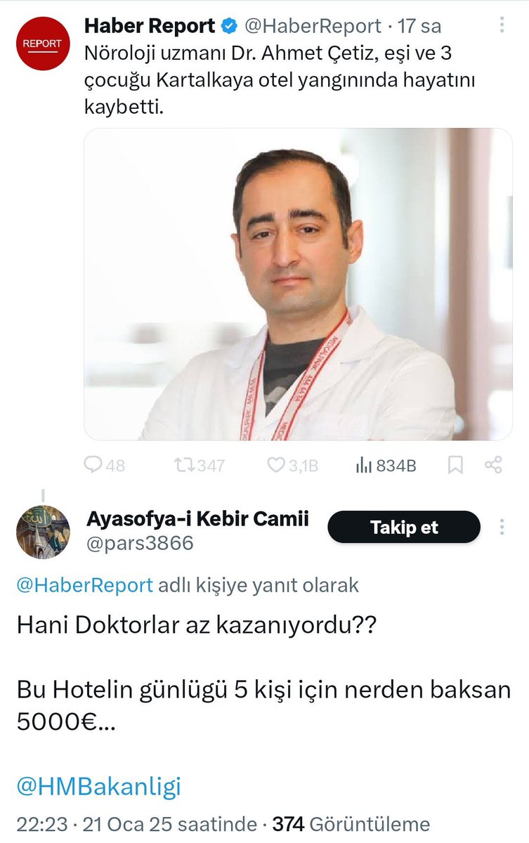 Doktor nefreti olarak yorumlayanlar olmuş aşağıdaki tweet'i. Bu sadece doktor nefreti değil okumuş basarili olmuş insana duyulan nefrettir. Kendi eksikliğini degersizligini anca böyle arkadan konuşarak saklayabilir. Bu nefretin objesi kimi zaman tek başına ayakta kalabilen