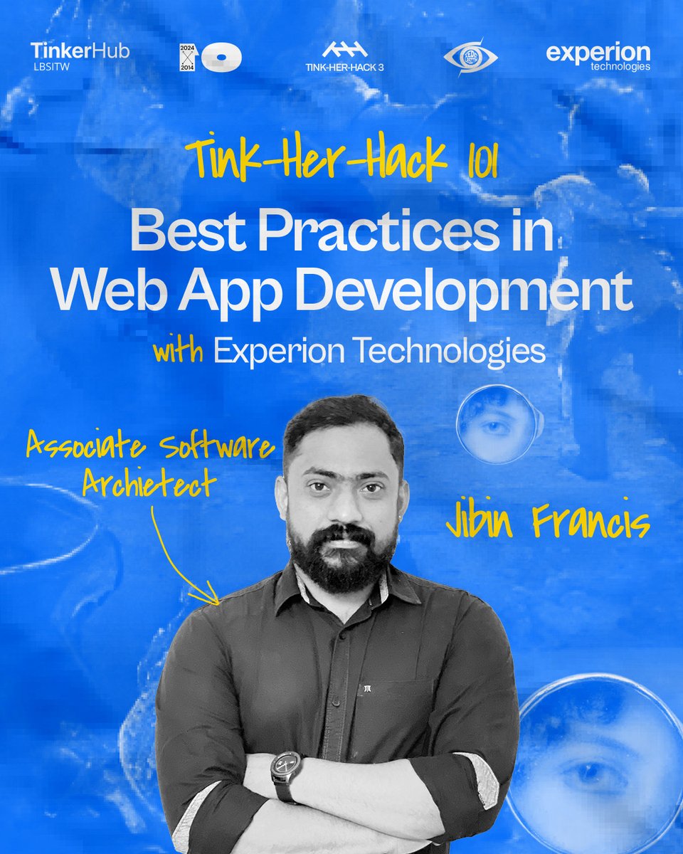 experionglobal's tweet photo. Celebrating women innovators! 🎉 Experion is thrilled to host an expert session on 'Best Practices in Web Development' at Tink-Her-Hack 3, Jan 25-26, at LBSITW, TVM. Insights, trends, and practical knowledge await! 💻✨ #TinkHerHack #WebDevelopment #ExperionTechnologies https://t.co/aqRnaamSr8