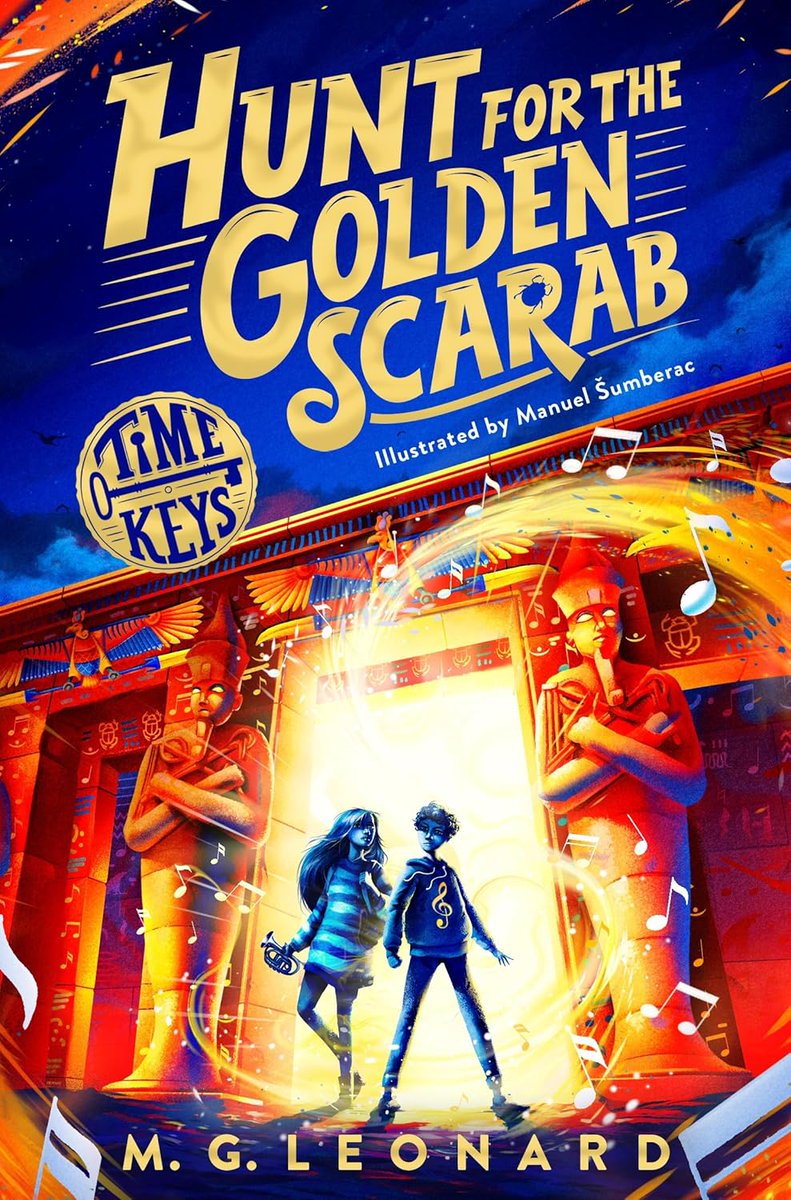 PNorfolk_BookRe's tweet photo. Enjoy a trip to Egypt, a cruise down the Nile & a pilgrimage to Tutankhamun’s tomb in @MGLnrd & @manuelsumberac’s fantastic #HuntfortheGoldenScarab first in their epic #TimeKeys series @MacmillanKidsUK @hardacre_jo https://t.co/2g4XgJTLEt Review also @leponline later this week! https://t.co/goF0pM0THc
