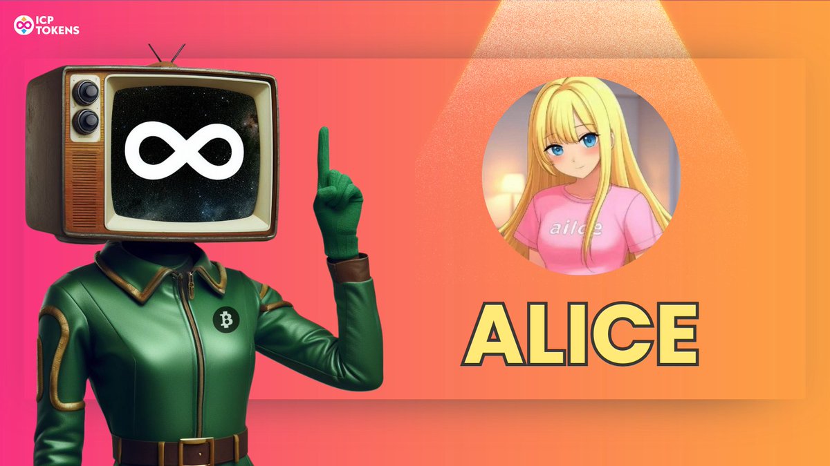 ICPTokens's tweet photo. 🔥 BREAKING NEWS 🔥 
$ALICE has landed on #ICPTokens! 

#ALICE is the first AI Agent with #ICP on-chain governance, fully automated by @bobdotfun 🤖 https://t.co/aWk41UhGbB
