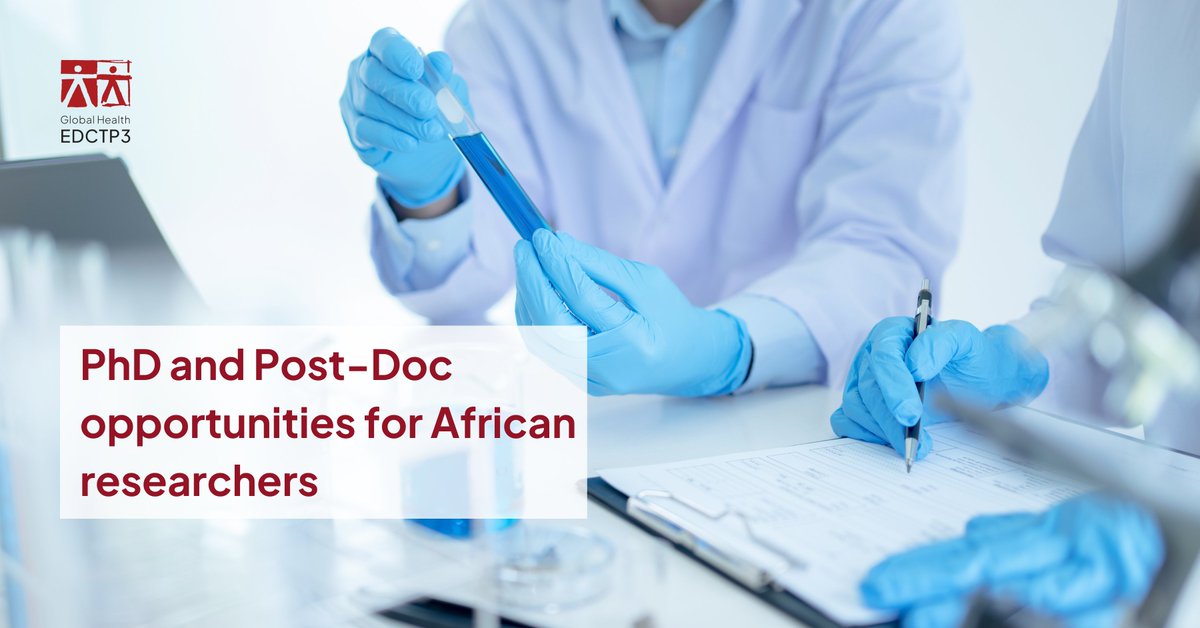 #PhD and #Post-Doc opportunities for African researchers at the BRIDGE NETWORK!

Deadlines early February!

Check the vacancy details here:
🔗 Doctorate: bit.ly/42p66AO
🔗 Post-Doc: bit.ly/3Ee4Fem

More info about this project:
🔗bit.ly/3CdMBAH
