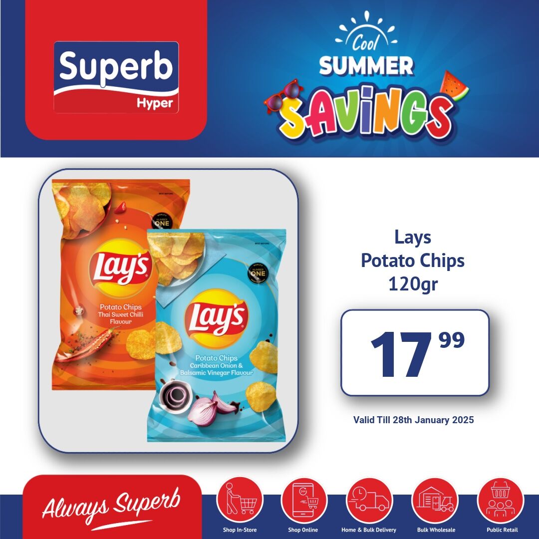 Superbhyper's tweet image. Superb Hyper Promotions
Weekly Thrills, Grab The Deals
Shop Online: superbhyper.co.za
Get Same Day Delivery From Only R29! 
Shop In-store: 17 Smithers Road, KwaDukuza
Valid: 28th January 2025