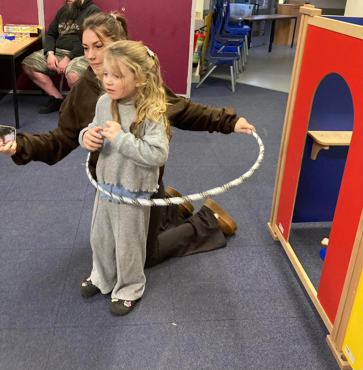 OS_Staffs's tweet photo. Thank you to Mandala Hoops for stepping in at short notice and providing lots of Hula Hoop fun at our Family Fun Day on Sunday. 😊⭕️ https://t.co/fWYqUKSU0g
