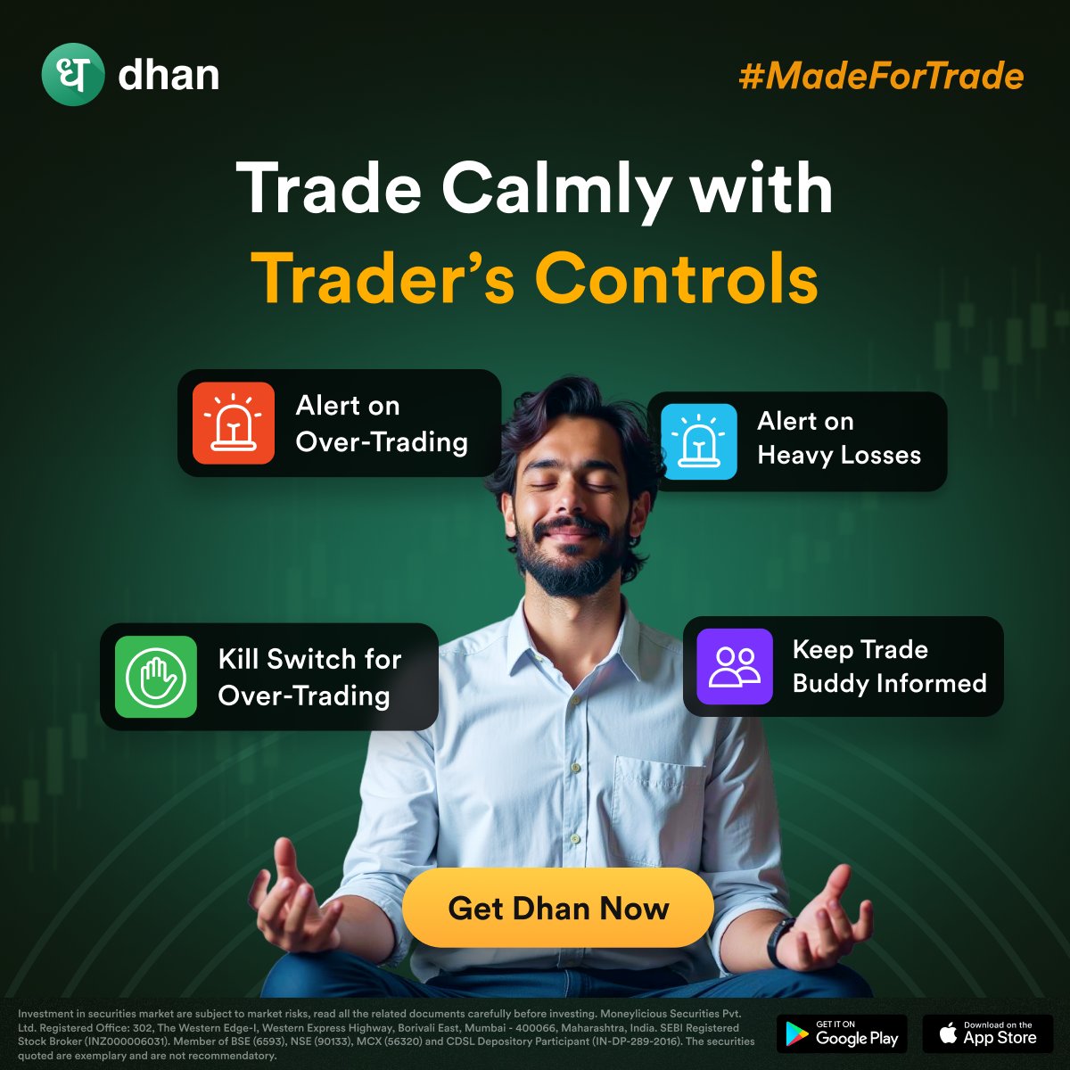 DhanHQ's tweet photo. Dhan is your strategic risk management partner for trading! 

Download the Dhan app now.