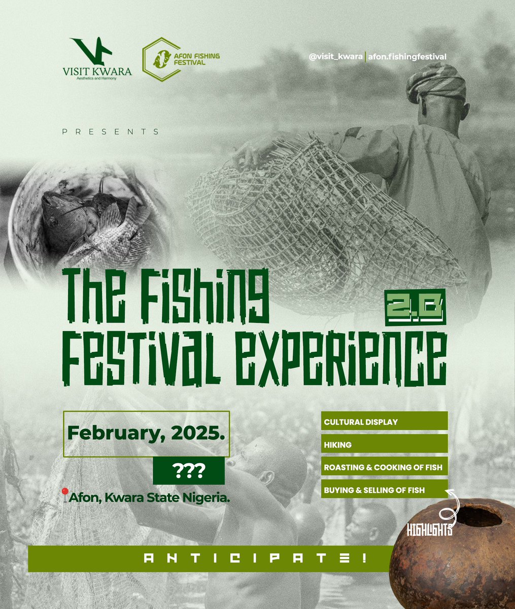 xultan_visuals's tweet photo. Get ready for Afon fishing festival 2025🐠🎣

Cc: @visit_kwara @AfonFishingFest https://t.co/GWw4LojWnP