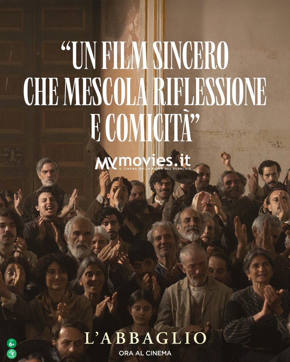 01Distribution's tweet photo. Già acclamato dalla stampa, #Labbaglio è la storia di una rivoluzione che ha pagato il prezzo di troppi compromessi, oggi più attuale che mai.
Il nuovo film di Roberto Andò con Toni Servillo, Salvo Ficarra e Valentino Picone, è ORA AL CINEMA. https://t.co/DRAM48aGHd