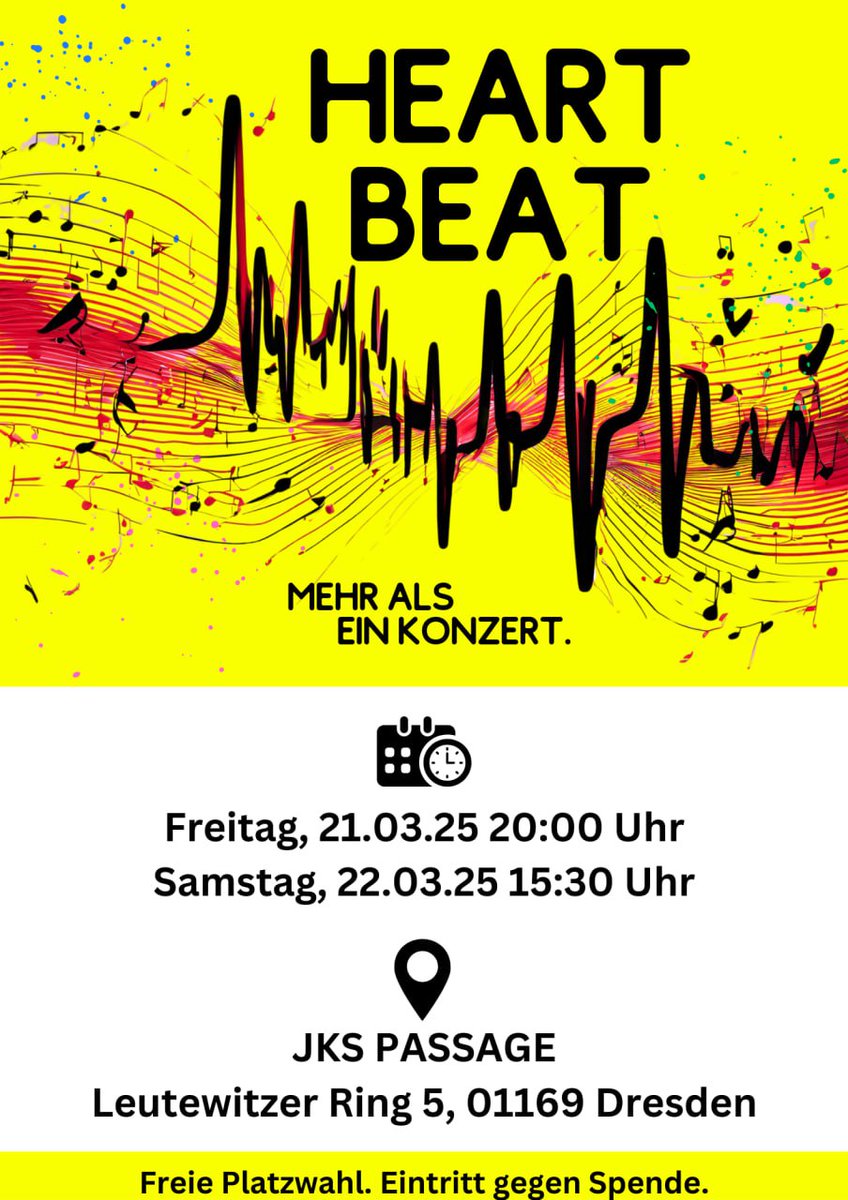 Kalender gezückt: Heute in 2 Monaten gehe ich mit meinem ersten Soloprogramm auf die Bühne. 

#HeartBeat ist ein bunter Musik-Mix mit allem, was mein Herz höher schlagen lässt. Dazu möchte ich euch alle sehr herzlich einladen! 

Mehr Infos demnächst!