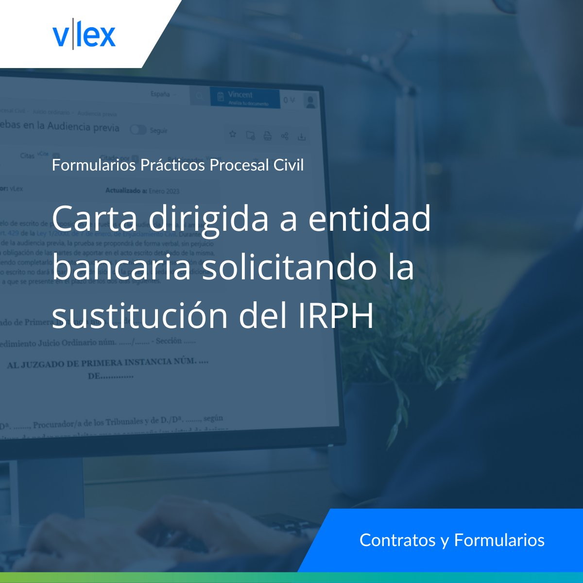 vlex_es's tweet photo. #FormulariosvLex | Carta dirigida a entidad bancaria solicitando la sustitución del IRPH. Formulario de M. Paz Cano Sallares https://t.co/pZSRKVo3ru
#DerechoCivil #IRPH #CréditoHipotecario https://t.co/IEiBiZhIrJ
