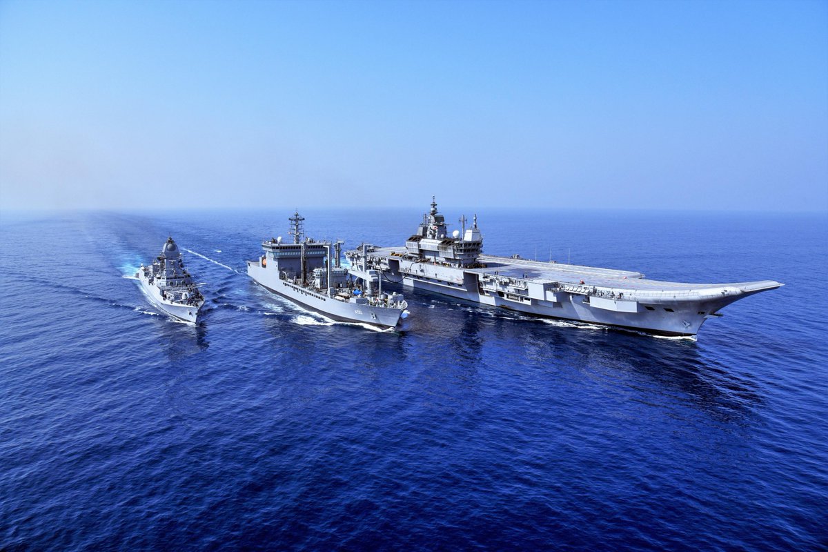 Def_PRO_Chennai's tweet photo. The quintessential Fleet Support Ship #INSDeepak of the #WesternFleet, powering the punch for the #IndianNavy, celebrates 14 years of its glorious services to the nation, embodying its motto 'Anything, Anywhere.' https://t.co/5MWCmOwhz6