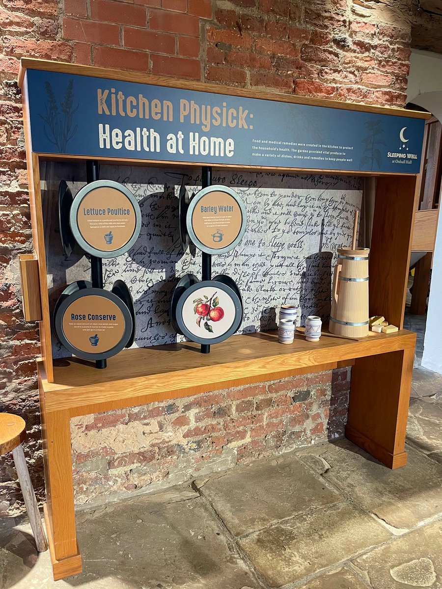 OrdsallHall's tweet photo. Lettuce Poultice anyone?

The interactive in our kitchen has recently had a facelift thanks to the @sleepingwell4 project! Spin the plates next time you visit and find out more about food and remedies from the past!

#lettucepoultice #applemoyse #sleepingwell #ordsallhall https://t.co/CSUBuUbDV2