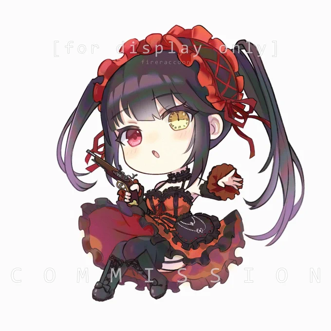 Commission of Kurumi from Date A Live! (*˙˘˙) #KurumiTokisaki #DateALive #デートアライブ #art