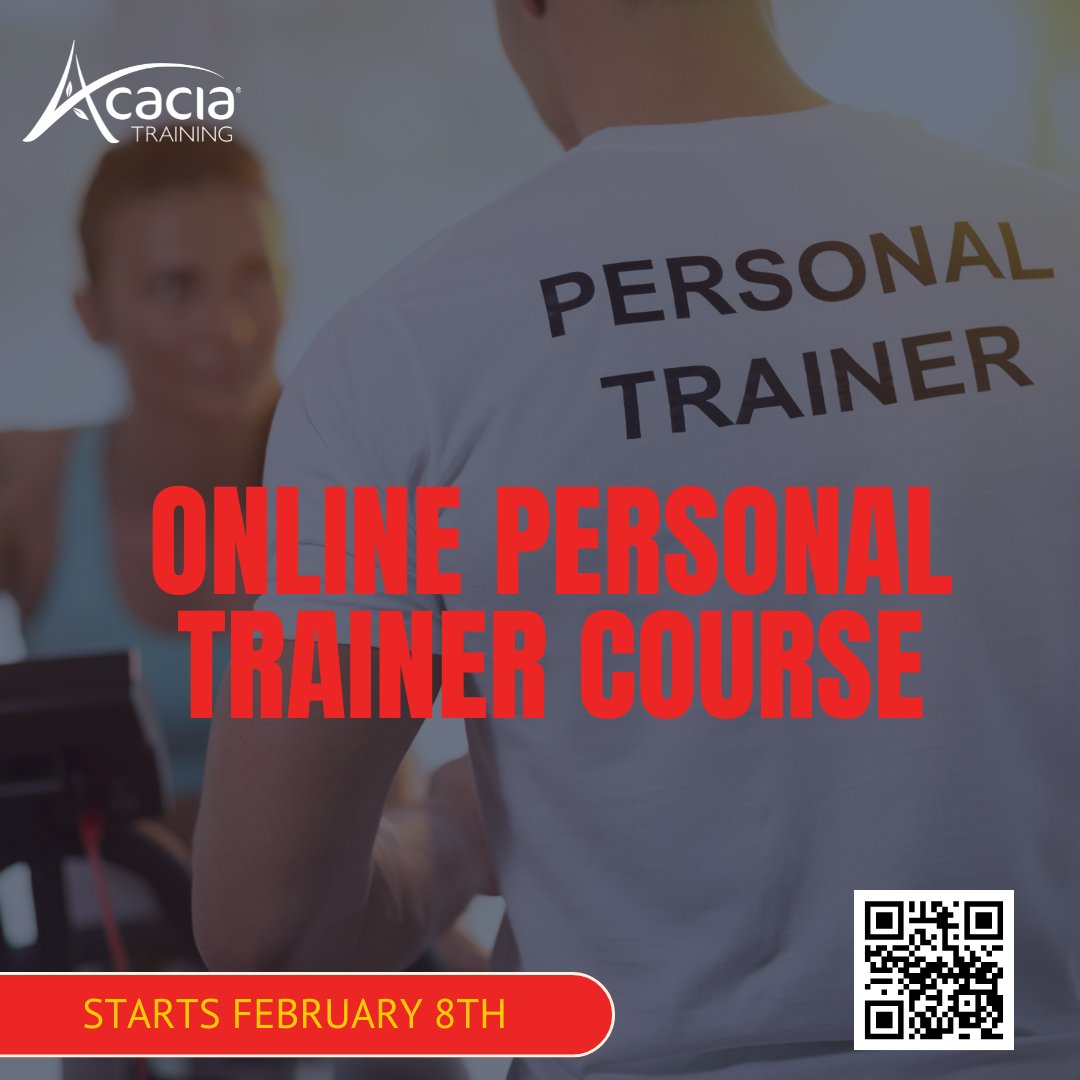 💪LEVEL 3 ONLINE PERSONAL TRAINER COURSE 
2 online courses starting on February 8th.
Choose your session: 10 AM or 1 PM every Saturday.
16 weeks starts 13/2/25.
👉 Delivered live on Microsoft Teams 
👉 Viable funding options are available
sales@acaciatraining.co.uk
01782 646346