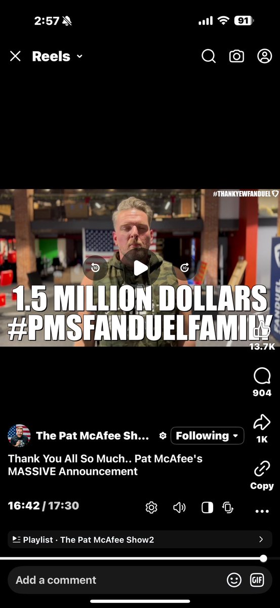 brenden_yates's tweet photo. @PatMcAfeeShow #pmsfanduelfamily https://t.co/SzmcRxACs6