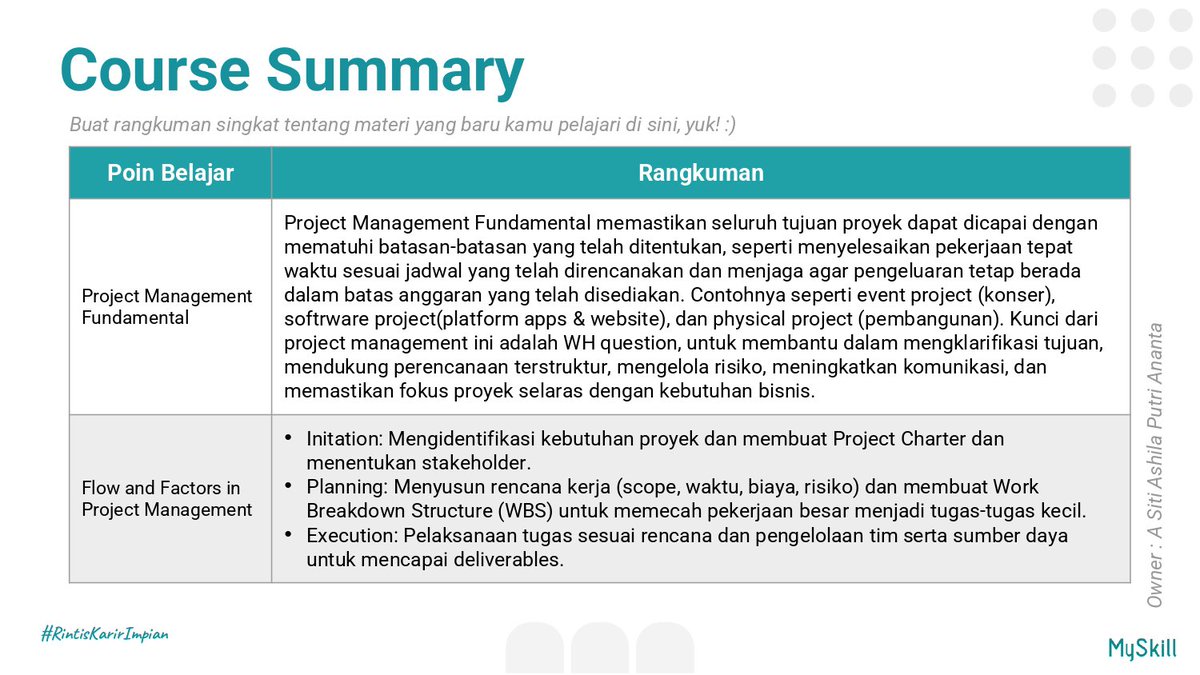 twelveforDO's tweet photo. PORTOFOLIO-SHORT CLASS 
"Product &amp; Project Management"

I #learnatmyskill by joining a shortclass organized by @myskill_id

I gained a LOT of new knowledge that I never had before. Thank you @myskill_id!!✨🫰🏻 https://t.co/t7UYqyoEPC