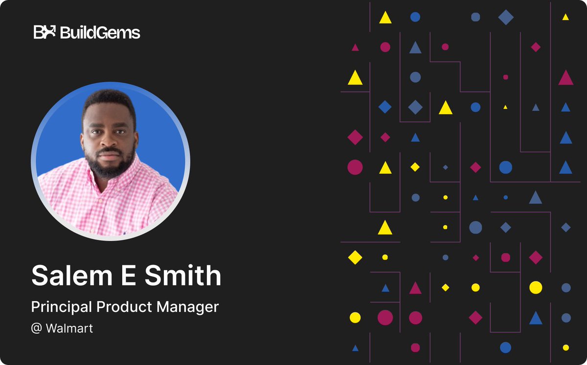 BulidGems's tweet photo. We’re excited to introduce Salem, an alumnus of Covenant University and a seasoned Principal Product Manager at Walmart. With his extensive experience in product management and a passion for mentoring, Salem is committed to guiding motivated undergraduates toward achieving their https://t.co/nVeproR8DI