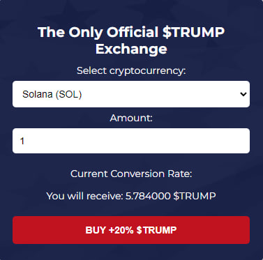 DillonGregory02's tweet photo. I found that on https://t.co/TQ0Lt2vCCx you can purchase 20% more $TRUMP for your 1 $SOLANA than on exchanges like Bybit or OKX and later sell it for 1.2 $SOLANA. https://t.co/pD6xQVHxMD
