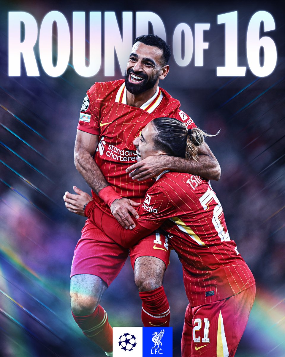 Liverpool in the round of 16 ✅

#UCL
