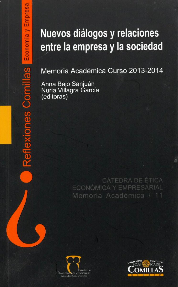 🔍 Explora el catálogo #AccesoAbierto de Comillas. 
📘Nuevos diálogos y relaciones entre la empresa y la sociedad, de las editoras Anna Bajo Sanjuán y Nuria Villagra García. q
🛒s.mtrbio.com/ddnkzawvrm

#LibroGratis #OpenAccess #EmpresaySociedad